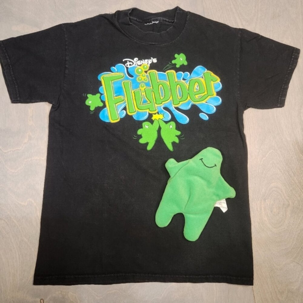 Flubber iconic Walt Disney rare‎ shirt 90's Robin Williams kids size 7/8, plush
